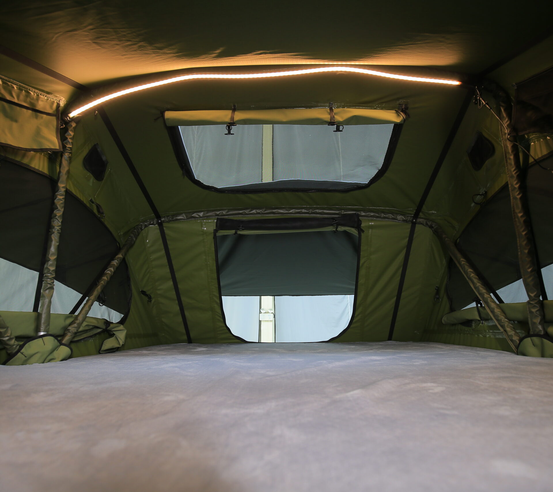 FjällVila UppLöv 140L softtop taktält Khaki-Green