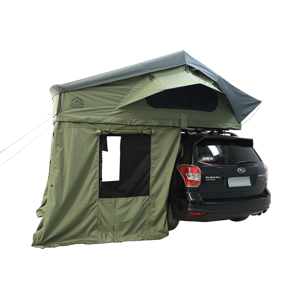 FjallVila-UppLov-daktent-met-ondertent-groen.jpg FjällVila UppLöv 190L taktält undertält - Khaki Green
